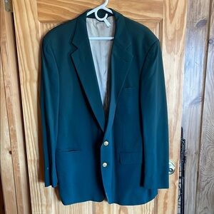 Classic Green Blazer silk lined gold buttons
